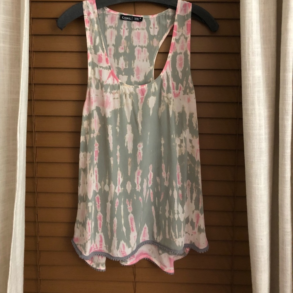 Tie dyed gypsy top